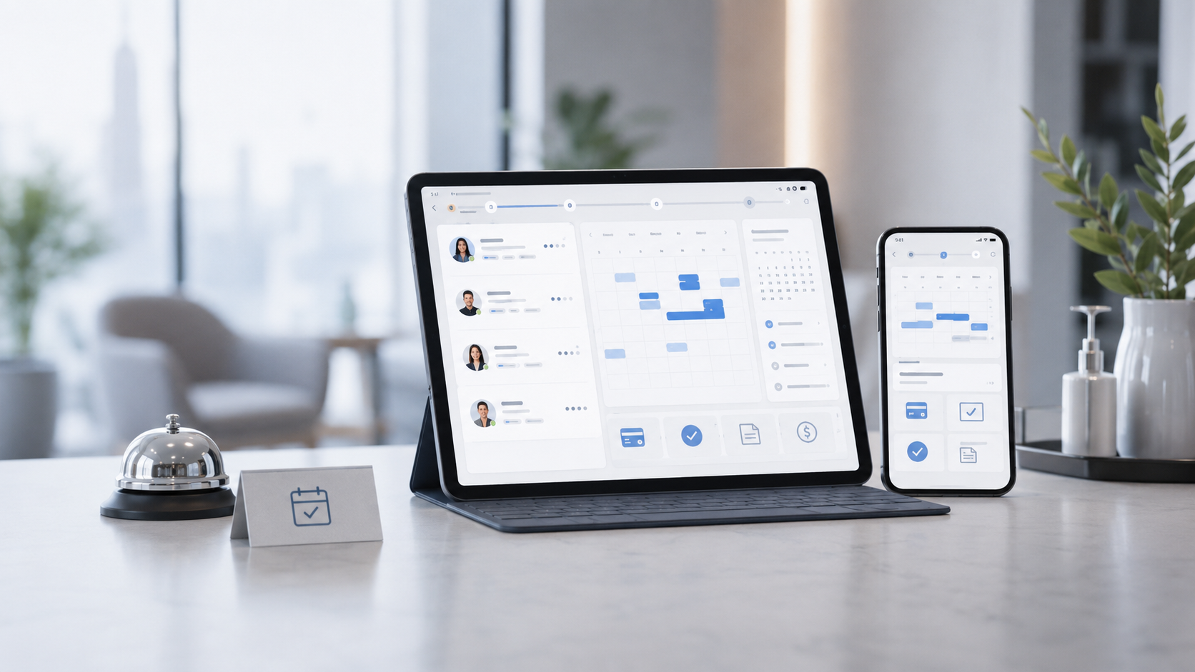 Reservation & Service Businesses solution dashboard preview